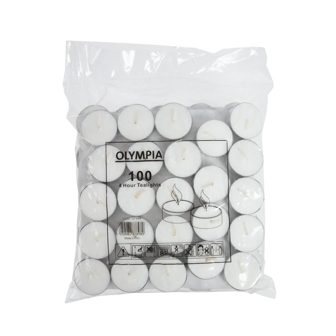 Olympia theelichten 4 uur (100 stuks)