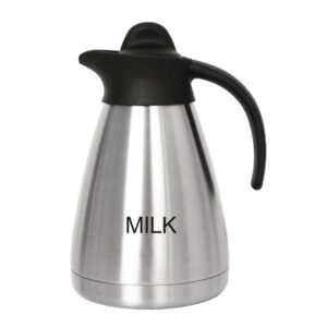Olympia thermoskan met schroefdop en opschrift MILK 1Ltr