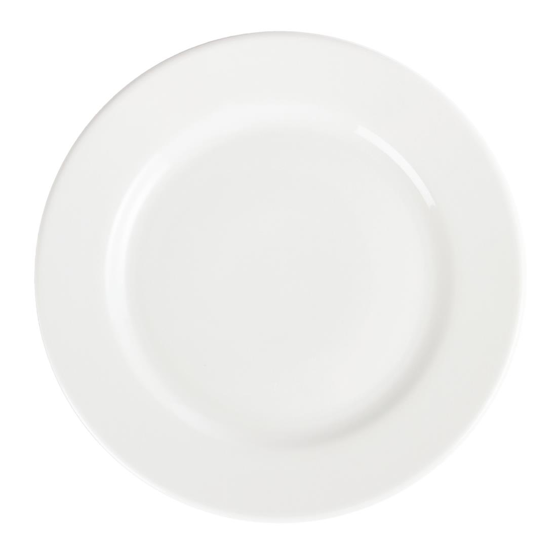 Olympia Whiteware Borden Met Brede Rand 31cm (6 Stuks)