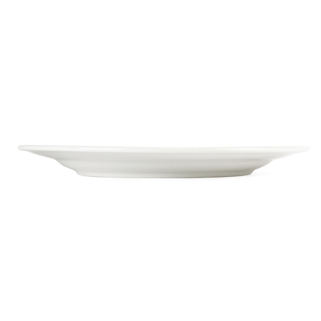 Olympia Whiteware Borden Met Brede Rand 31cm (6 Stuks)