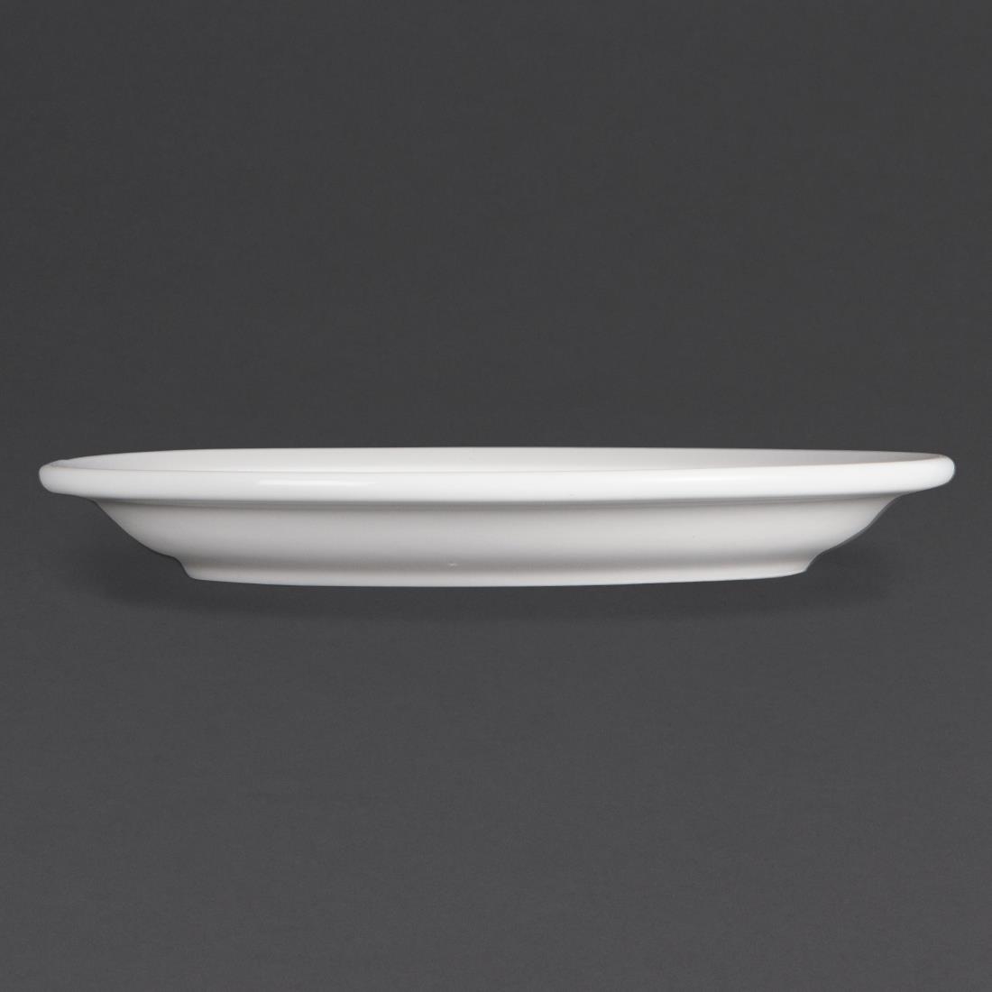 Olympia Whiteware Borden Met Smalle Rand 15cm (12 Stuks)