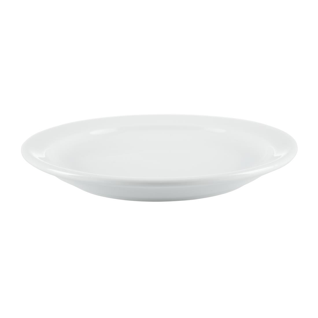 Olympia Whiteware Borden Met Smalle Rand 15cm (12 Stuks)