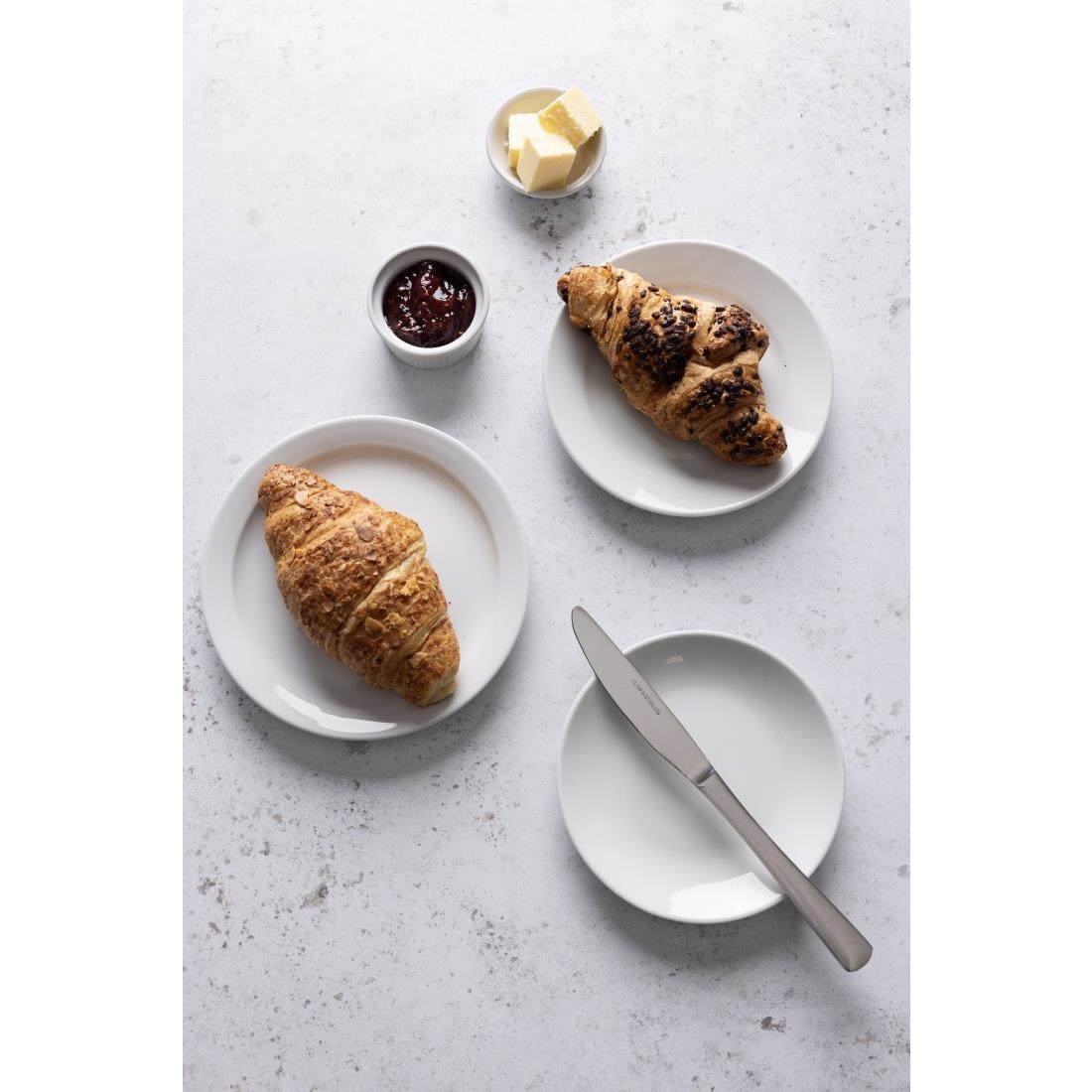 Olympia Whiteware Borden Met Smalle Rand 15cm (12 Stuks)