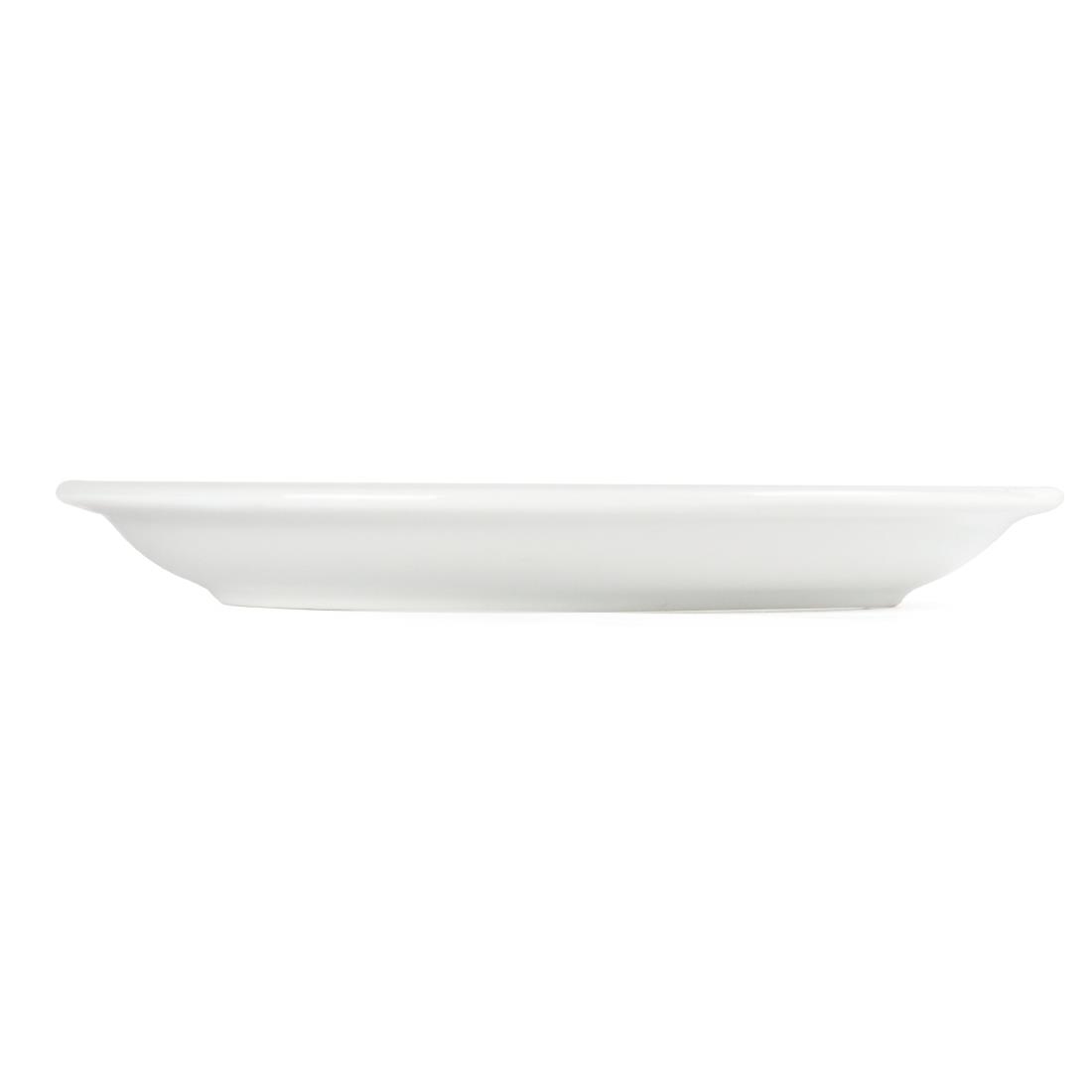 Olympia Whiteware Borden Met Smalle Rand 18cm (12 Stuks)
