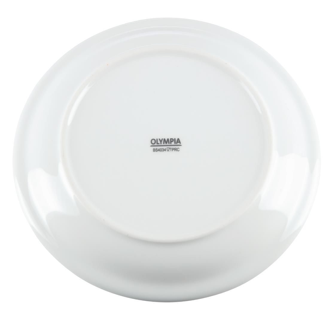 Olympia Whiteware Borden Met Smalle Rand 18cm (12 Stuks)