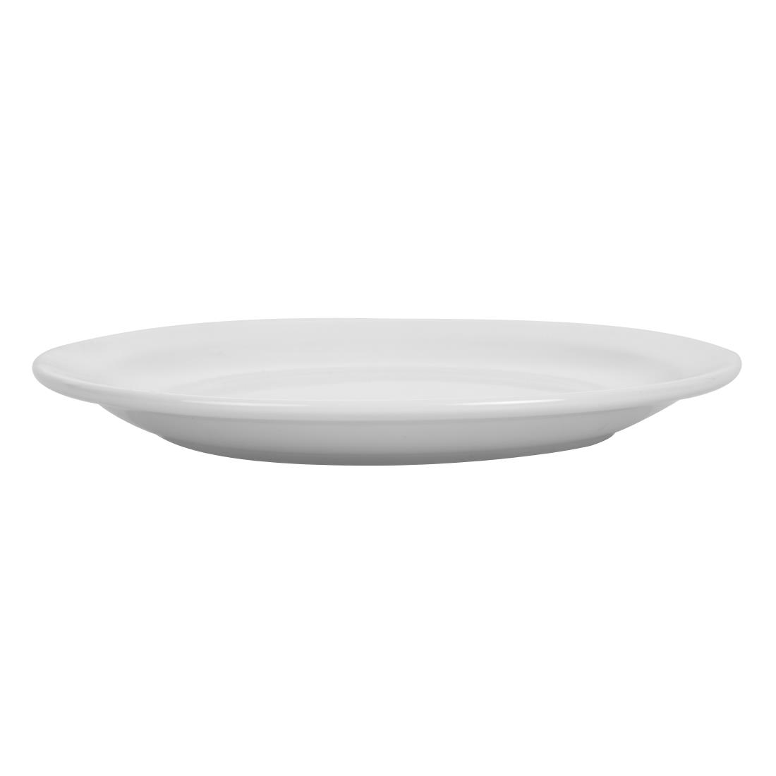 Olympia Whiteware Borden Met Smalle Rand 20,2cm (12 Stuks)