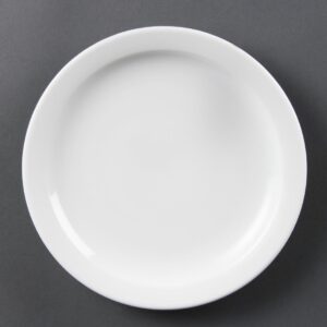 Olympia Whiteware Borden Met Smalle Rand 20,2cm (12 Stuks)