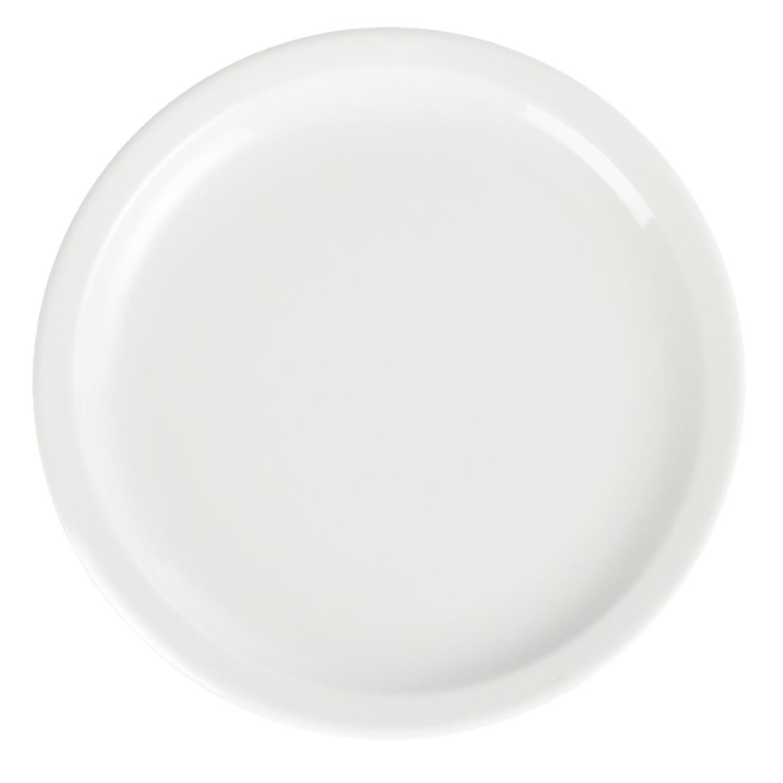 Olympia Whiteware Borden Met Smalle Rand 23cm (12 Stuks)