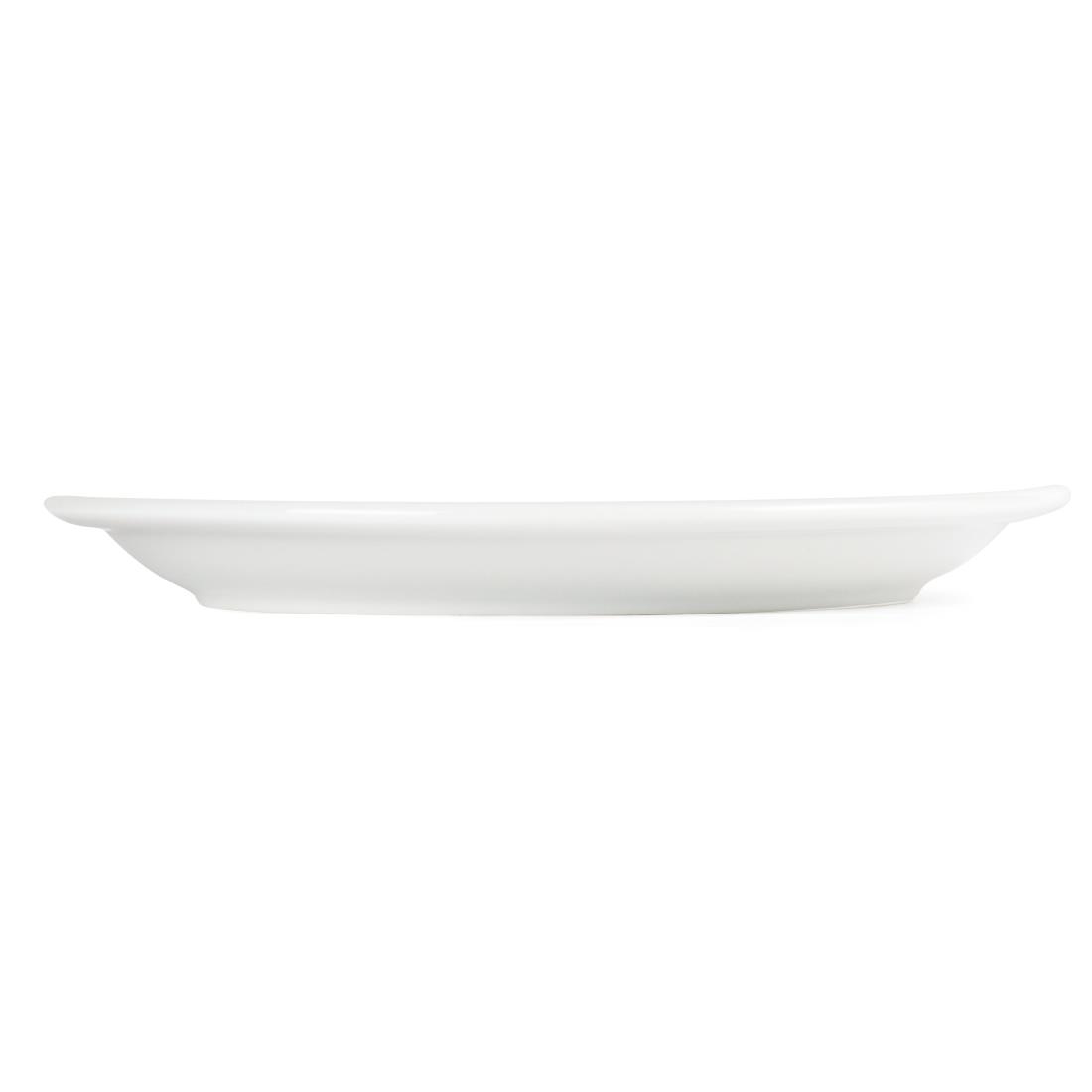 Olympia Whiteware Borden Met Smalle Rand 23cm (12 Stuks)