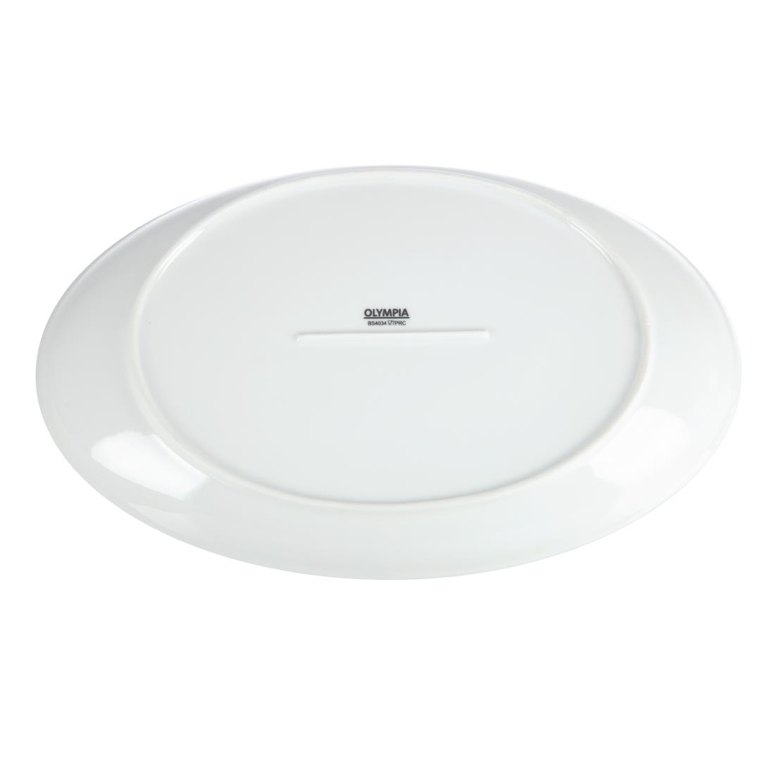 Olympia Whiteware Diepe Ovale Schaal 36,5x23,5cm (2 Stuks)