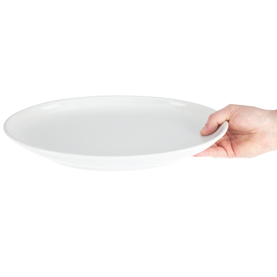 Olympia Whiteware Diepe Ovale Schaal 36,5x23,5cm (2 Stuks)