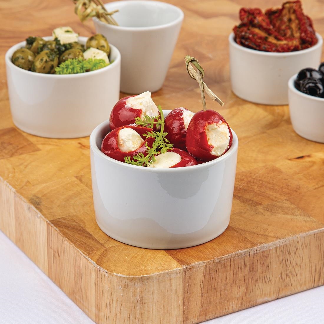 Olympia Whiteware Eigentijdse Ramekins 9cm (12 Stuks)