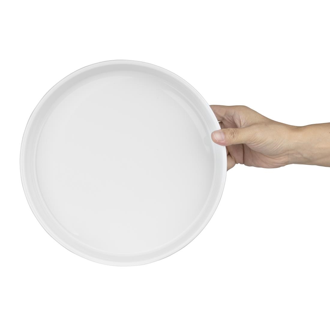 Olympia Whiteware Kom Met Platte Wanden - 270mm (4 Stuks)