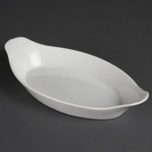 Olympia Whiteware ovale gratineerschalen 29x16,6cm (6 stuks)