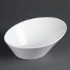Olympia Whiteware ovale hellende kommen 22,2x24,6cm (3 stuks)