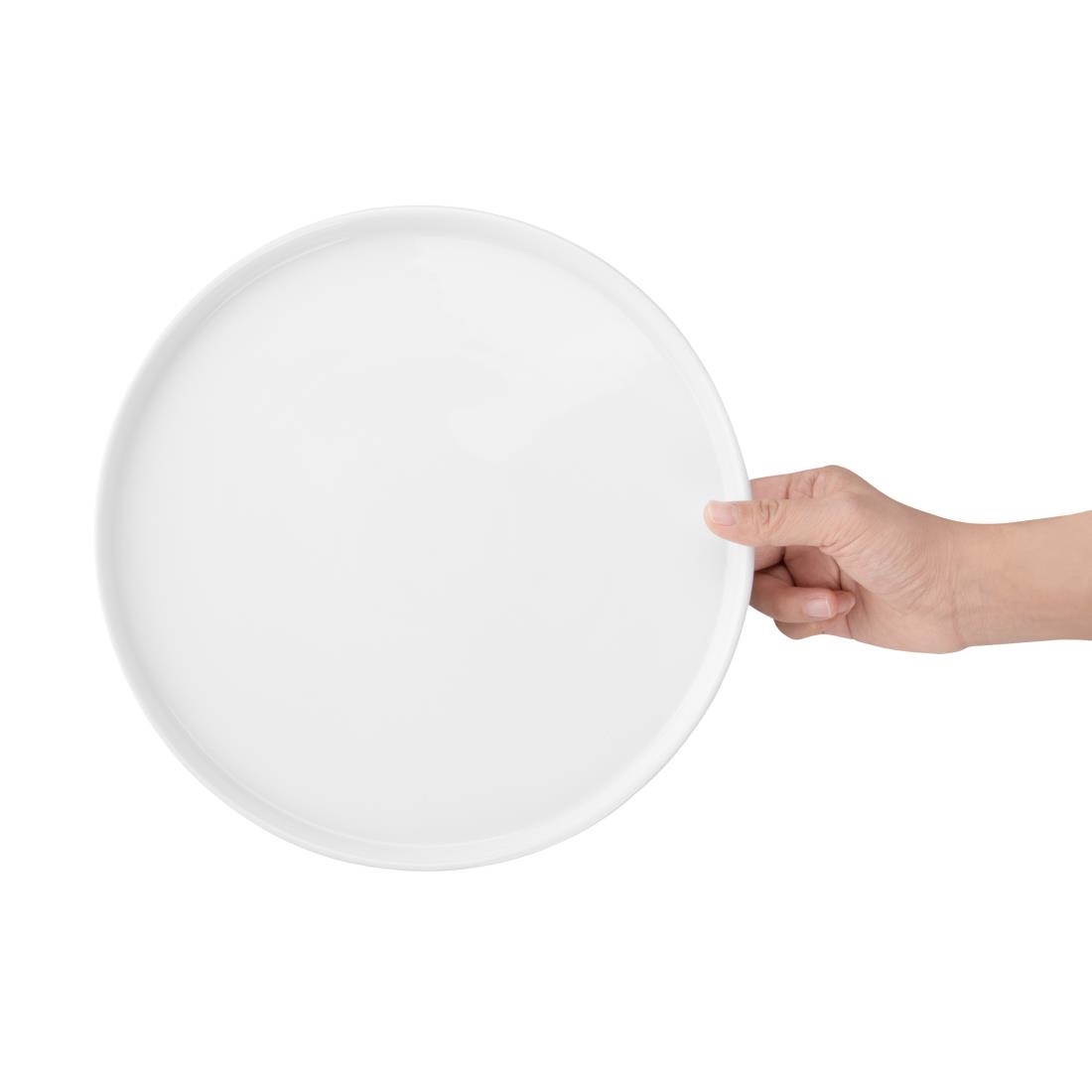Olympia Whiteware Platte Ronde Borden 268mm (4 Stuks)
