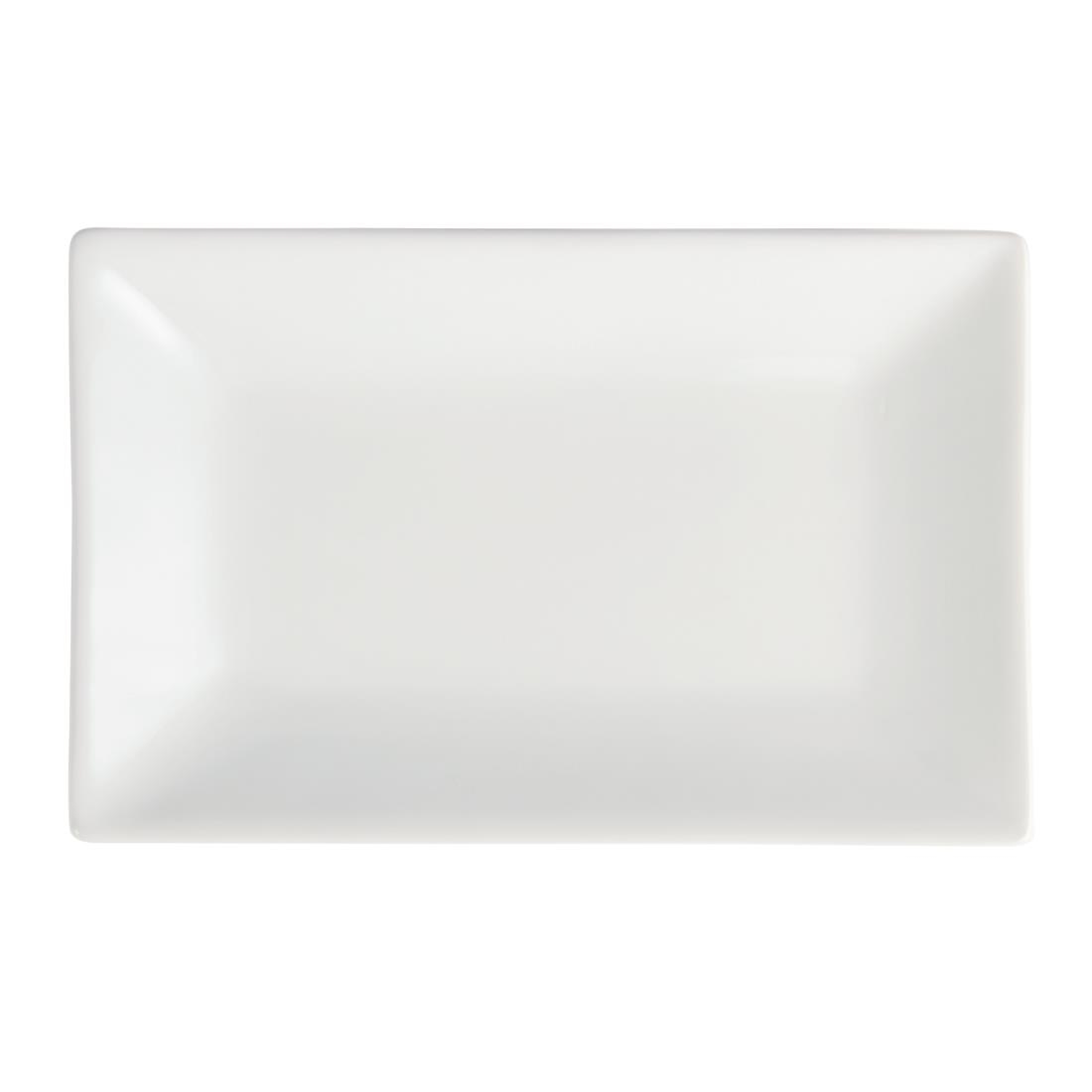 Olympia Whiteware rechthoekige serveerschalen 20x13cm (6 stuks)