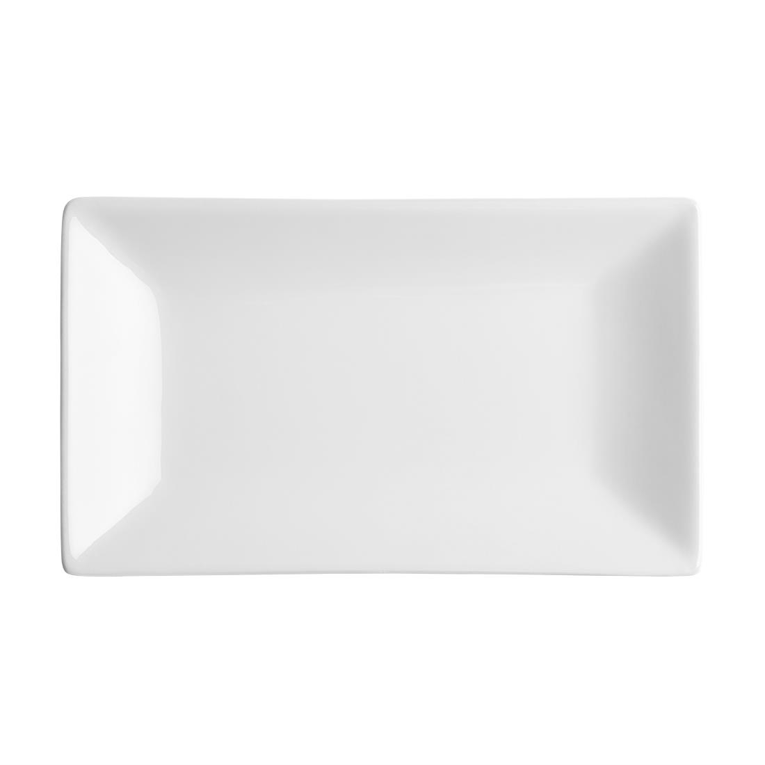 Olympia Whiteware rechthoekige serveerschalen 25x15cm (4 stuks)