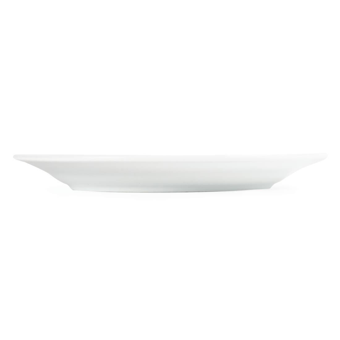 Olympia Whiteware Witte Borden Met Brede Rand 202mm (12 Stuks)