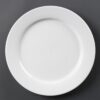 Olympia Whiteware Witte Borden Met Brede Rand 28cm (6 Stuks)