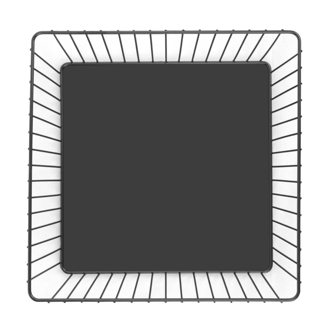 Olympia Wire Voedseldisplay Dienblad Vierkant Zwart - 280x280x100mm