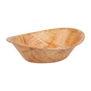 Ovale houten kom klein
