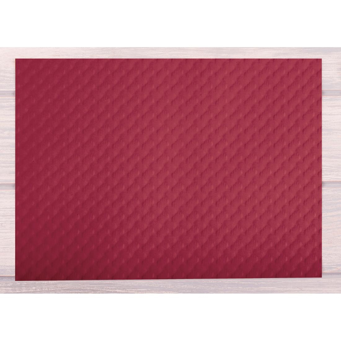 Papieren placemat bordeaux (500 stuks)