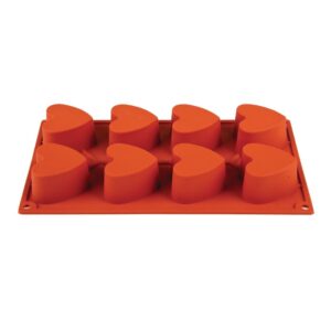 Pavoni Formaflex silconen bakvorm 8 hartjes