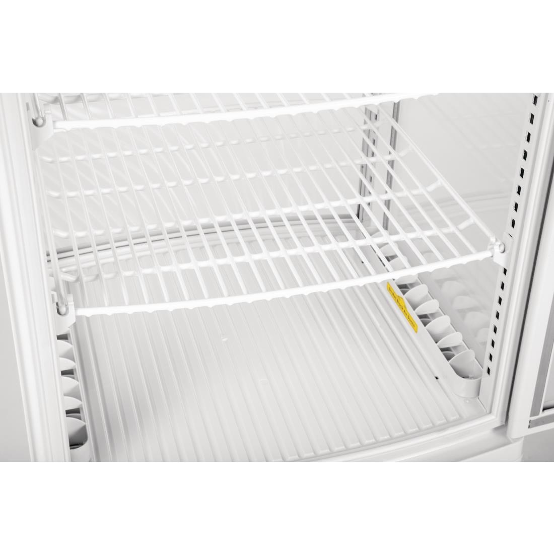 Polar C-Series Energie-Efficiënte Koelkast Met Gebogen Deur Wit 86Ltr