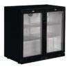Polar G-serie 2-deurs barkoeling met klapdeuren zwart 208L