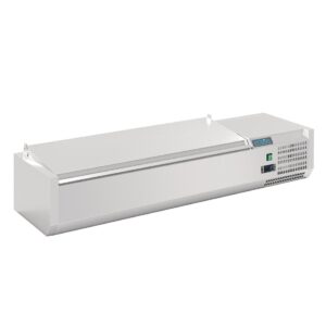 Polar g-serie aanrechtvoorbereidingskoelkast met deksel 5x 1/4gn