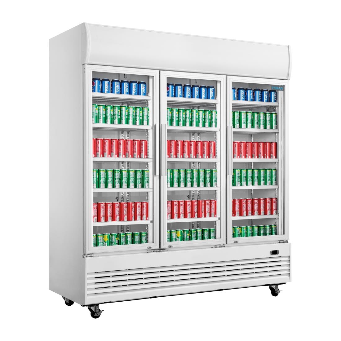 polar g serie driedeurs displaykoeling 1300l Polar G-serie driedeurs displaykoeling 1300L