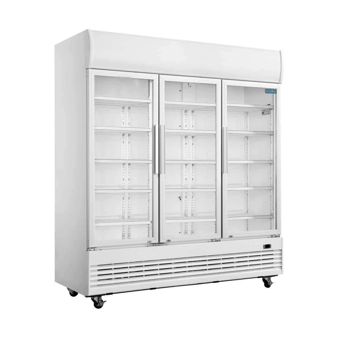 polar g serie driedeurs displaykoeling 1300l Polar G-serie driedeurs displaykoeling 1300L