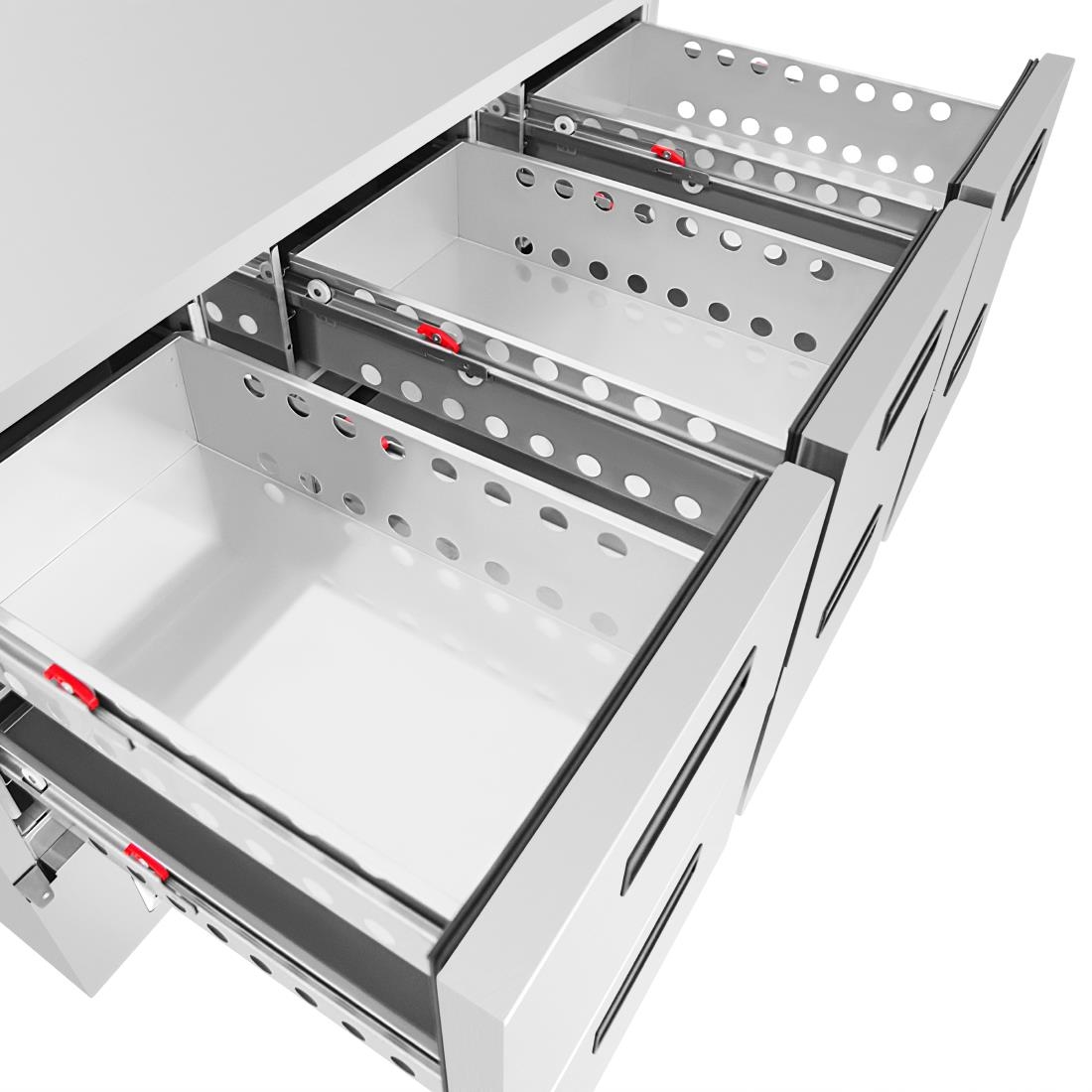 Polar G-serie koelwerkbank met 6 laden