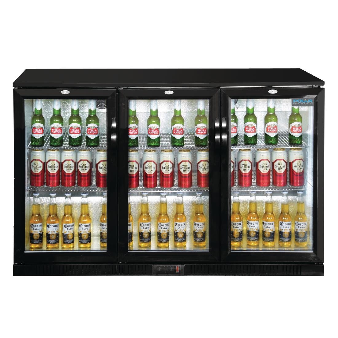 Polar G-serie laag model barkoeling drie klapdeuren 320L