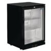 Polar G-serie laag model gekoelde bardisplay met klapdeur zwart 128L