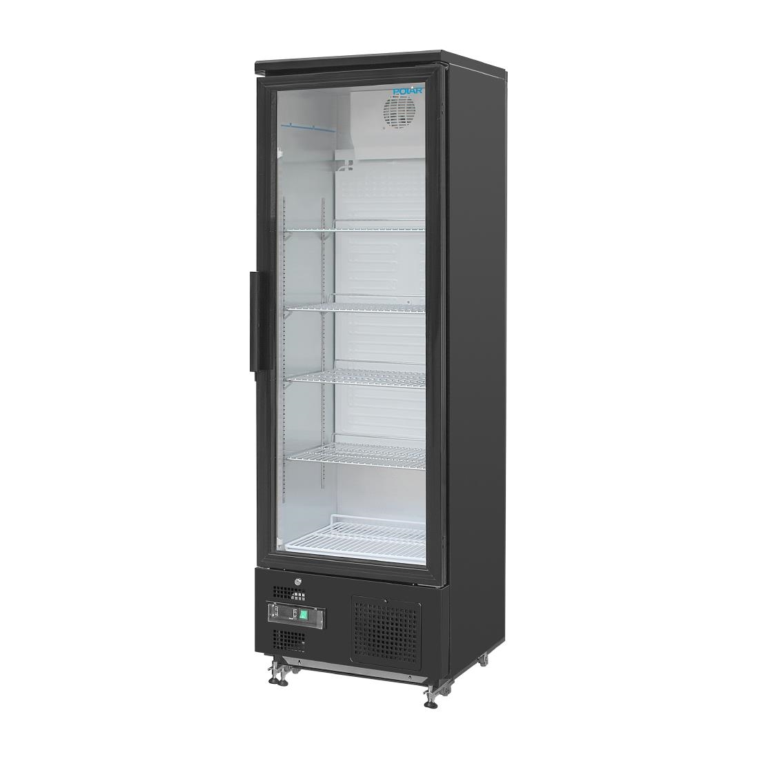 Polar G-serie staande barkoeling/display koeling 307L zwart