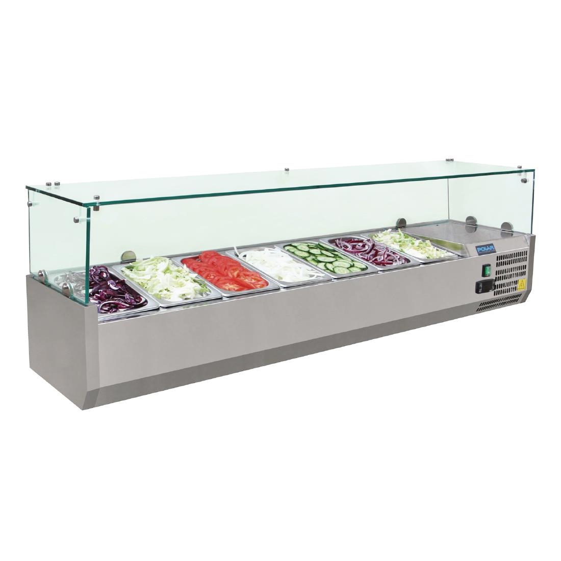 Polar g-serie toonbankkoelkast 7x 1/4gn