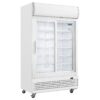 Polar G-serie tweedeurs displaykoeling met lichtbak 950L schuifdeuren
