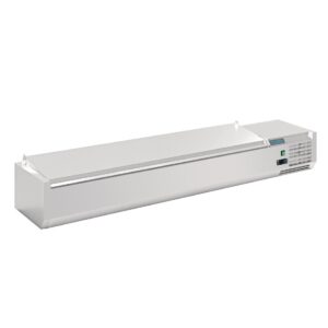 Polar g-serie werkbank koelkast met deksel 8x 1/4gn