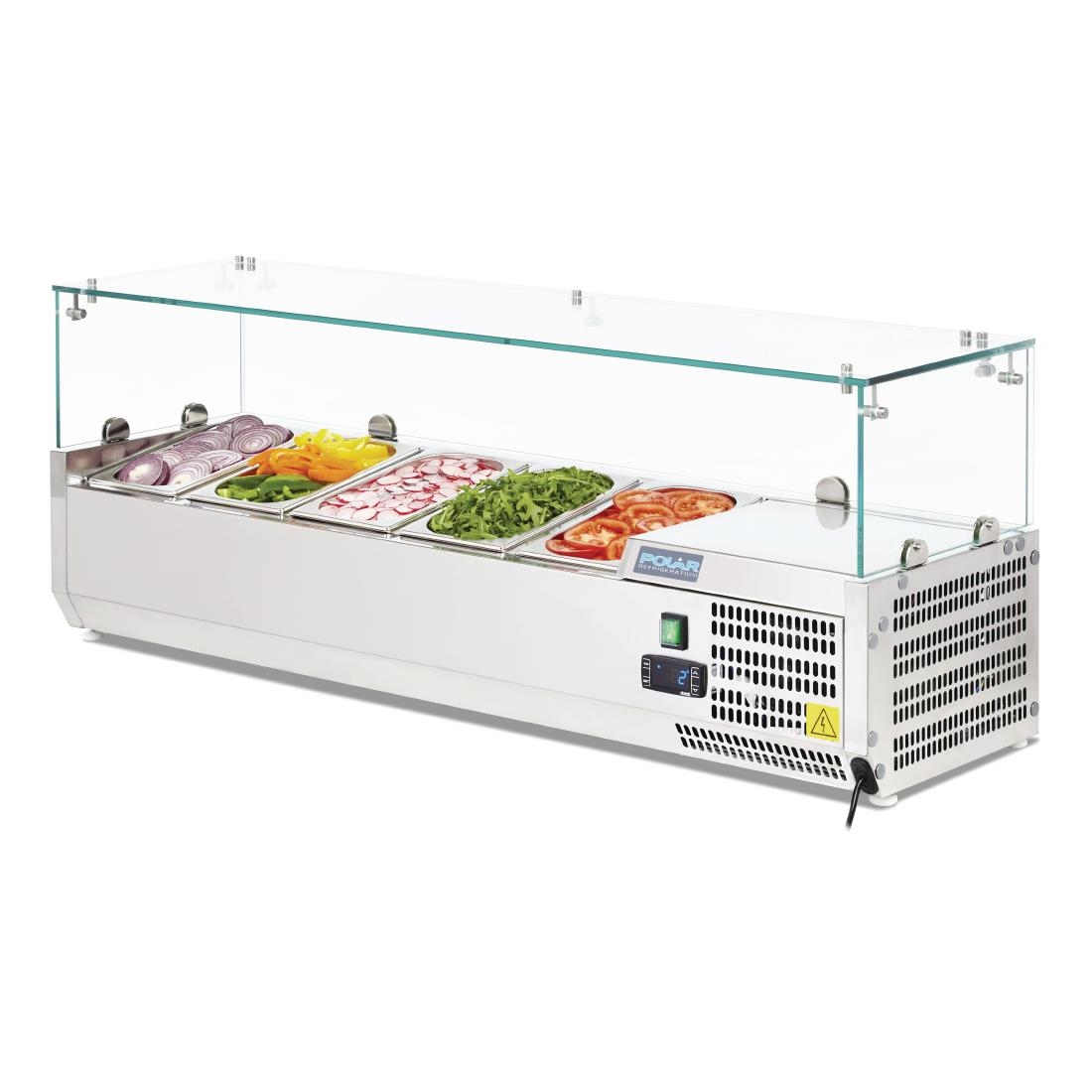 Polar g-serie werkblad voorbereidingskoelkast 5x 1/4gn