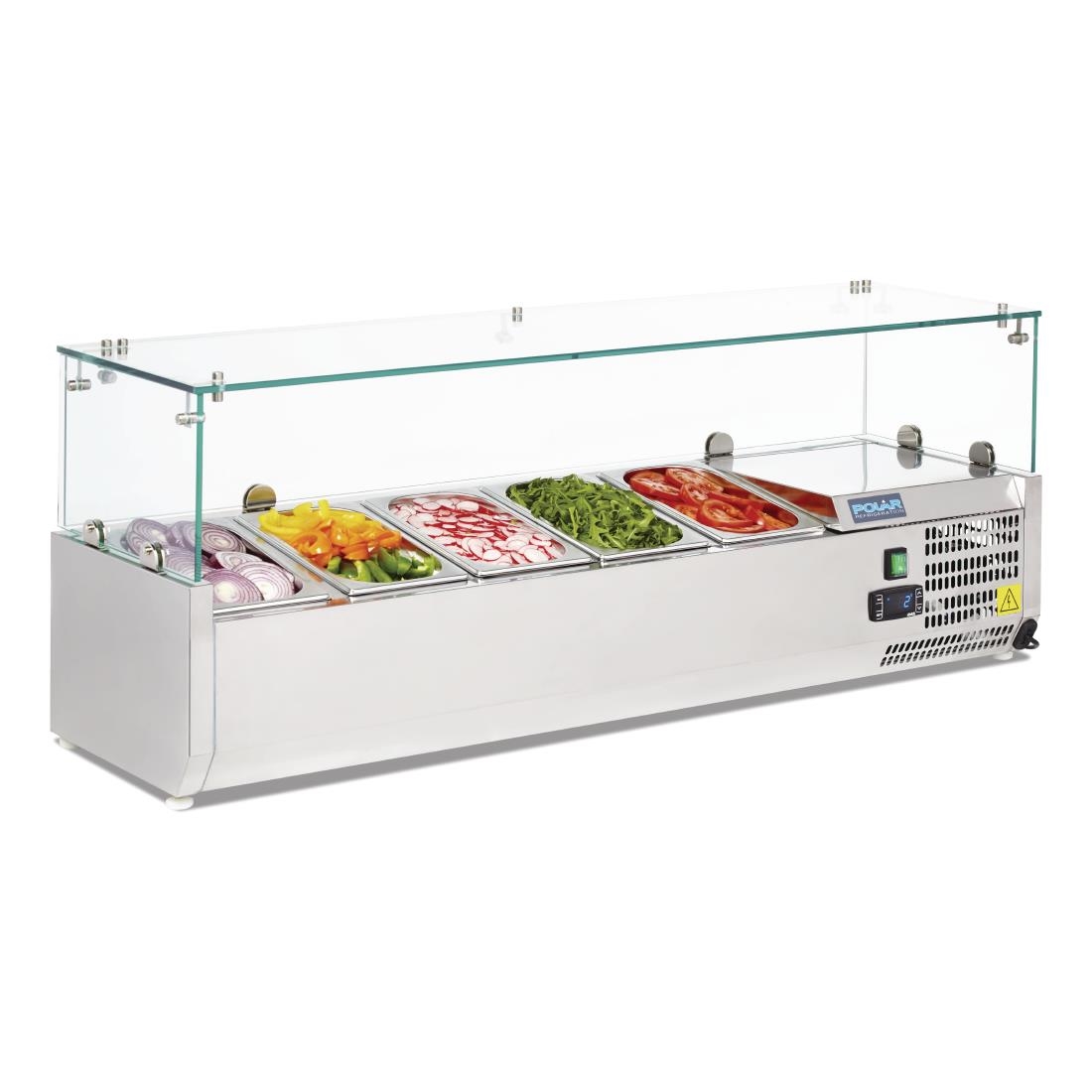 Polar g-serie werkblad voorbereidingskoelkast 5x 1/4gn