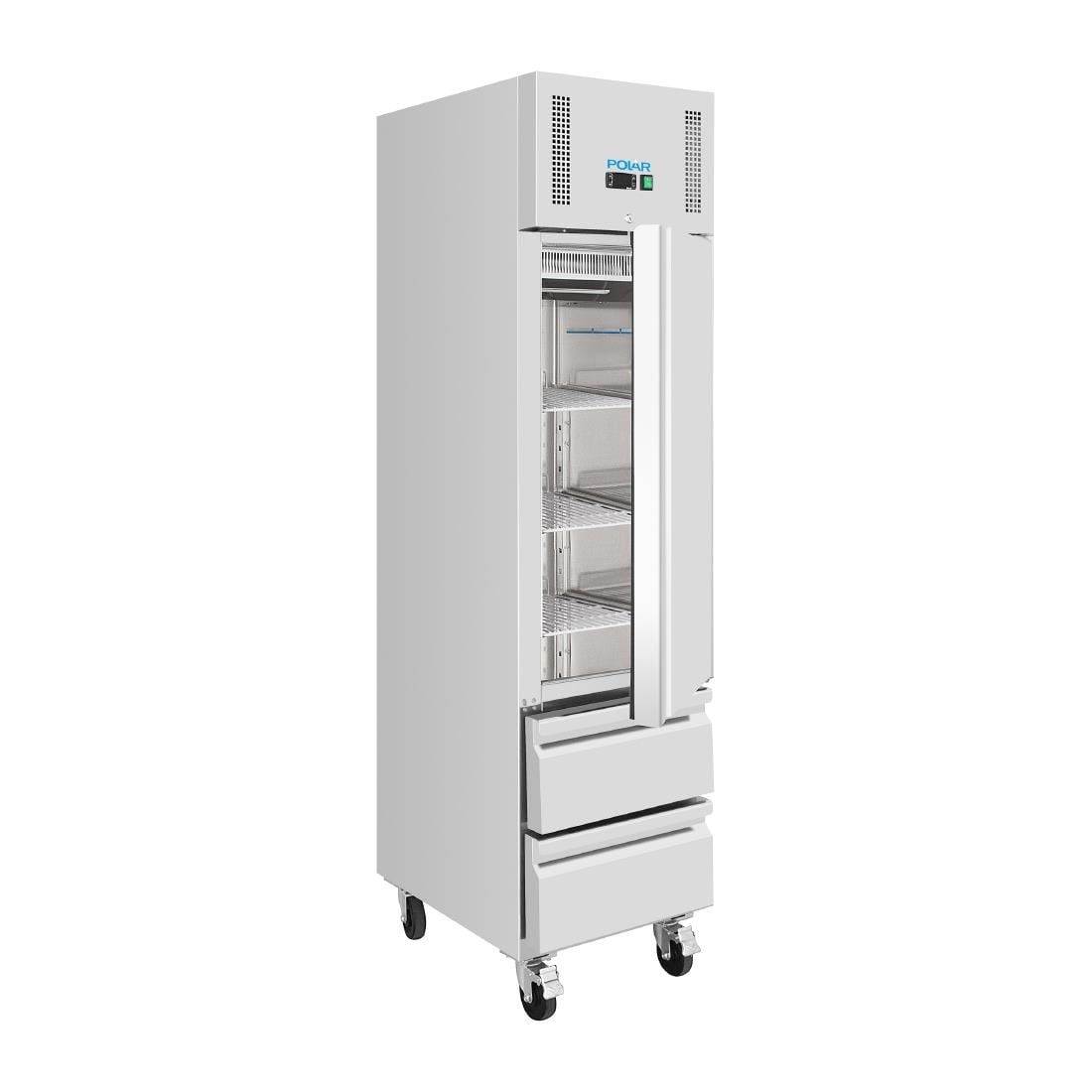 Polar G-Series GN-koelkast, slank model, met 1 deur en 2 laden