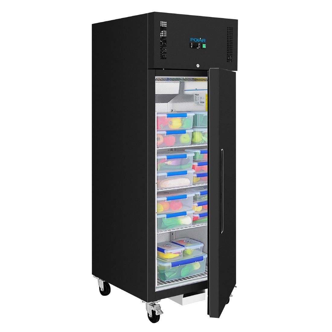 Polar G-Series staande koelkast zwart 537Ltr