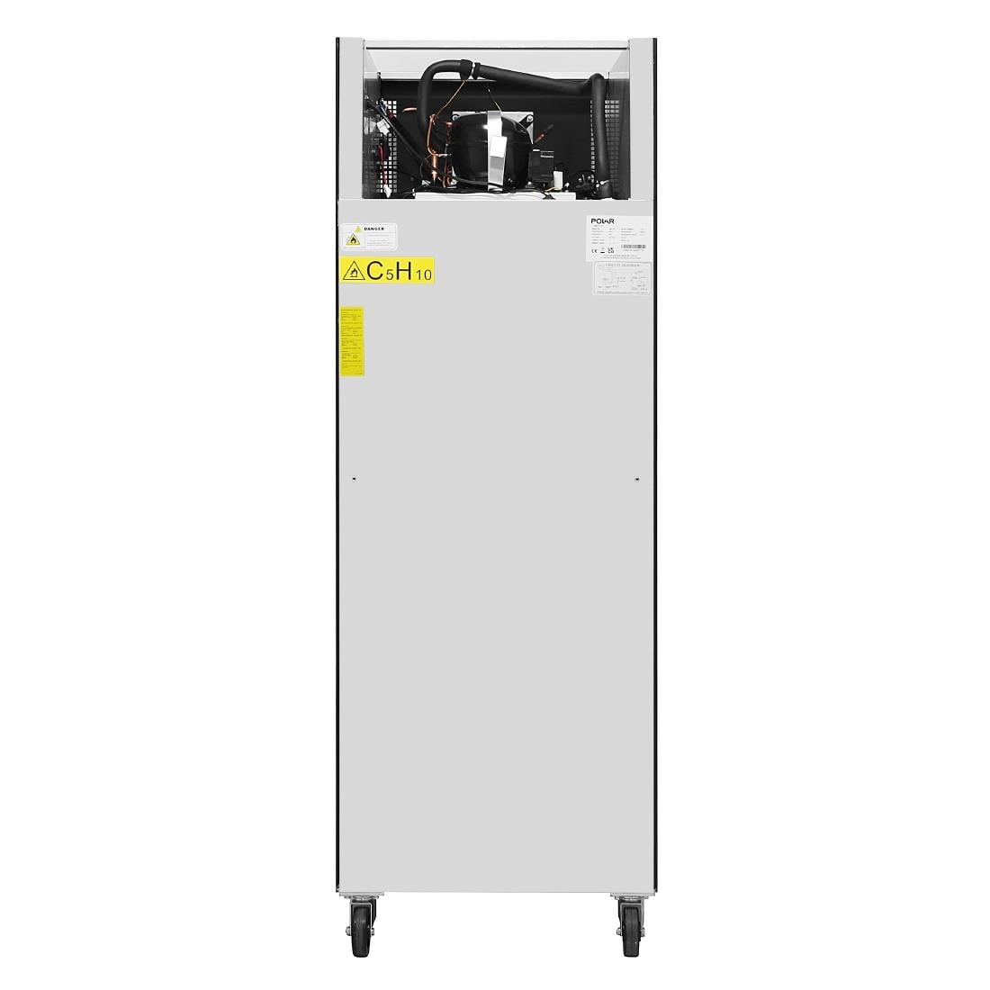 Polar G-Series staande koelkast zwart 537Ltr