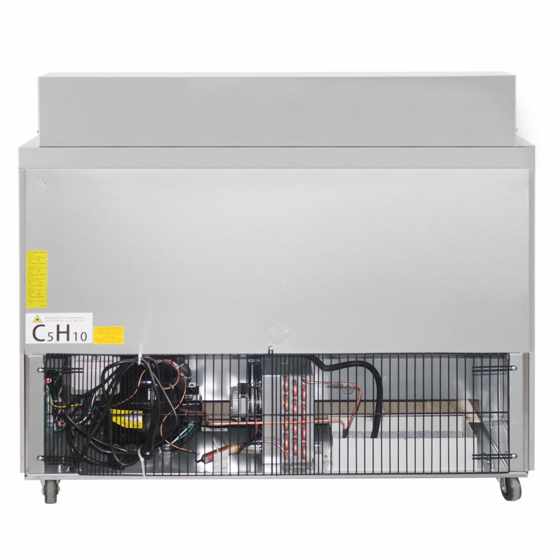 Polar U-serie 2-deurs gekoelde saladette 405L