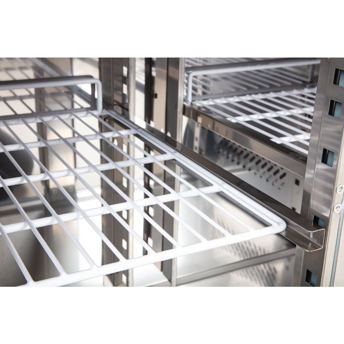 Polar U-serie 2-deurs koelwerkbank 228L