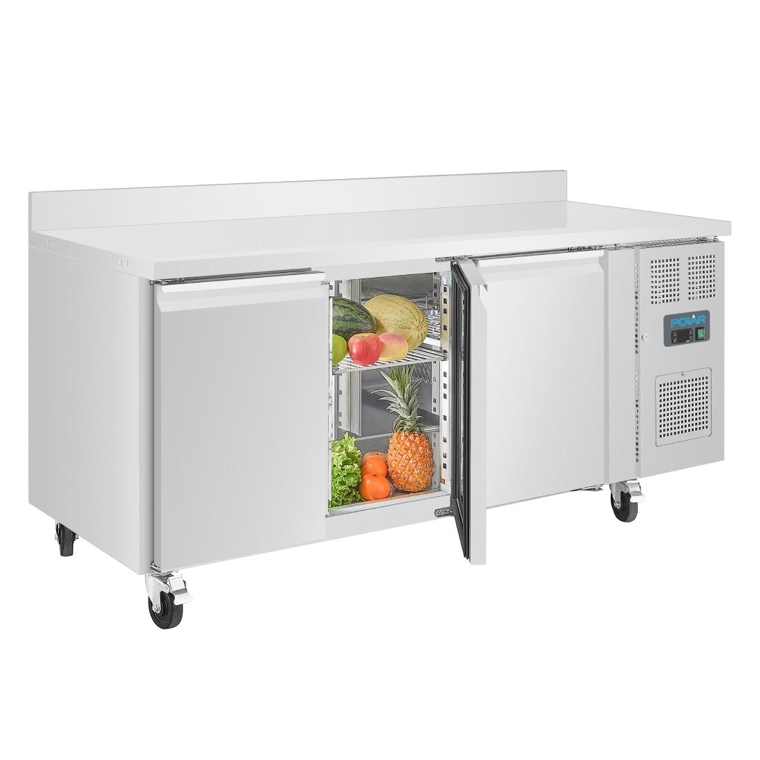 Polar U-serie 3-deurs vrieswerkbank en achteropstand 417Ltr