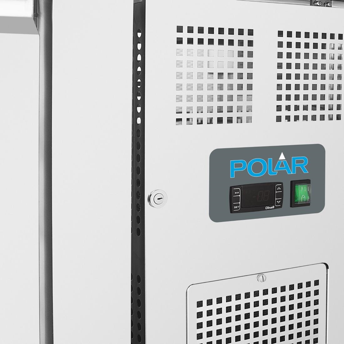 Polar U-serie 3-deurs vrieswerkbank en achteropstand 417Ltr