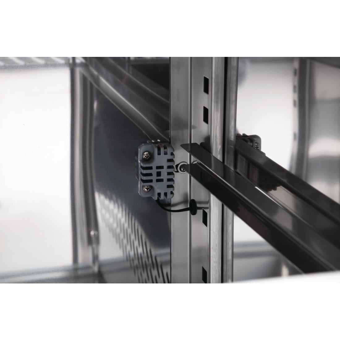 Polar U-Serie Driedubbele Deur Aanrecht Koelkast 417Ltr